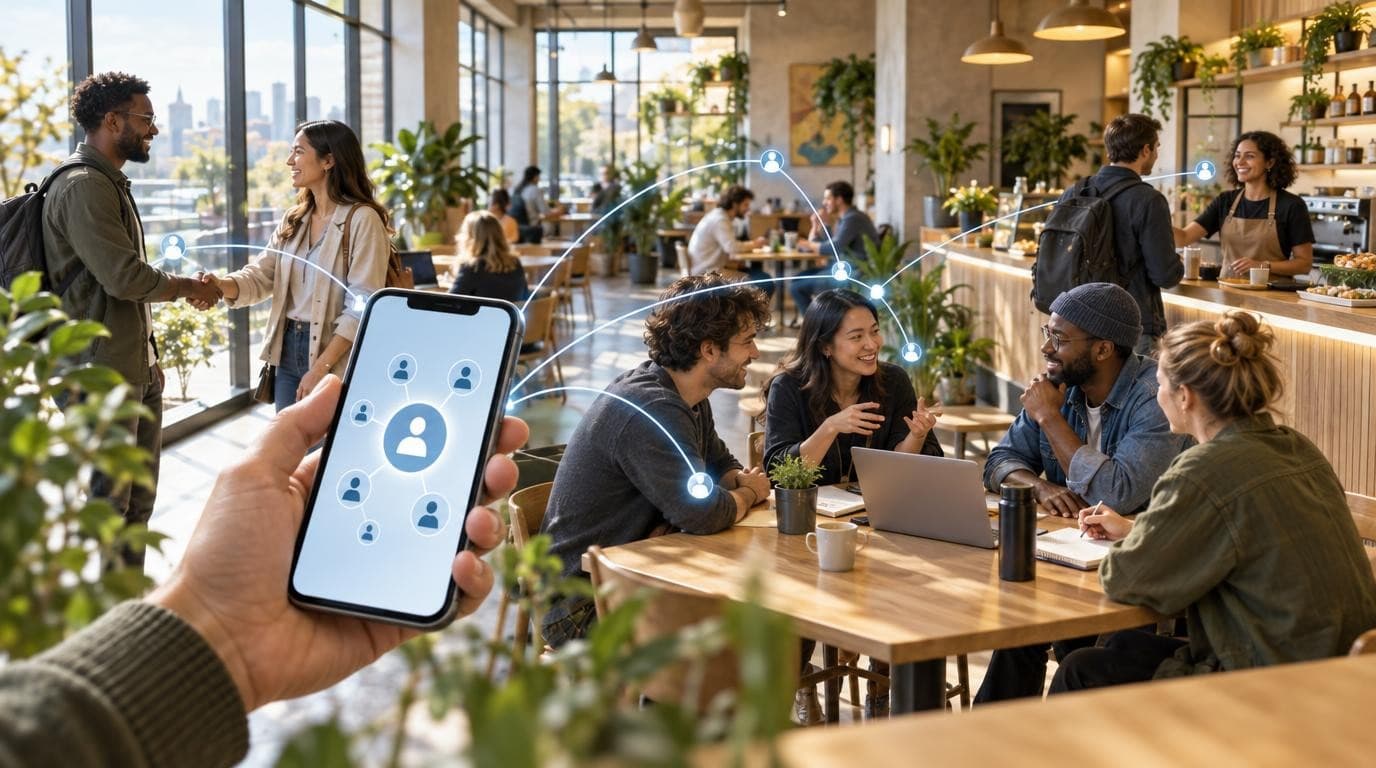 Digital platform connected with physical community venues and real-world participation